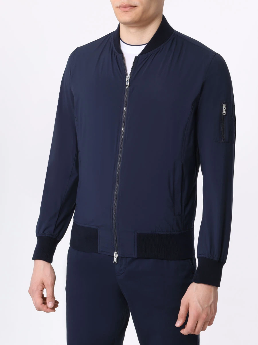 Бомбер однотонный BARBA 41150/4/BALL Синий  Фото 4