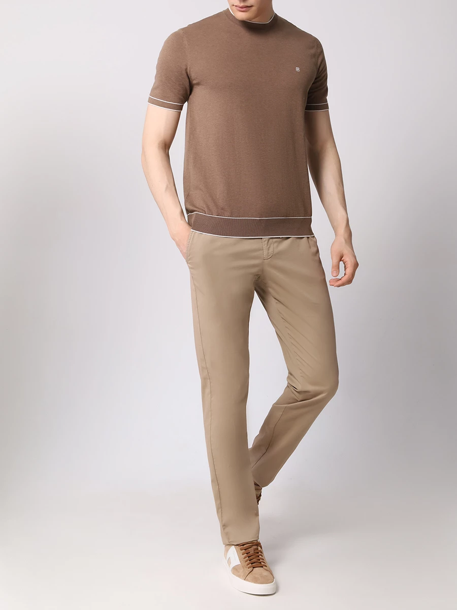 

Брюки хлопковые, Бежевый, TF0599X/NOCHE724/SPIAGGIA