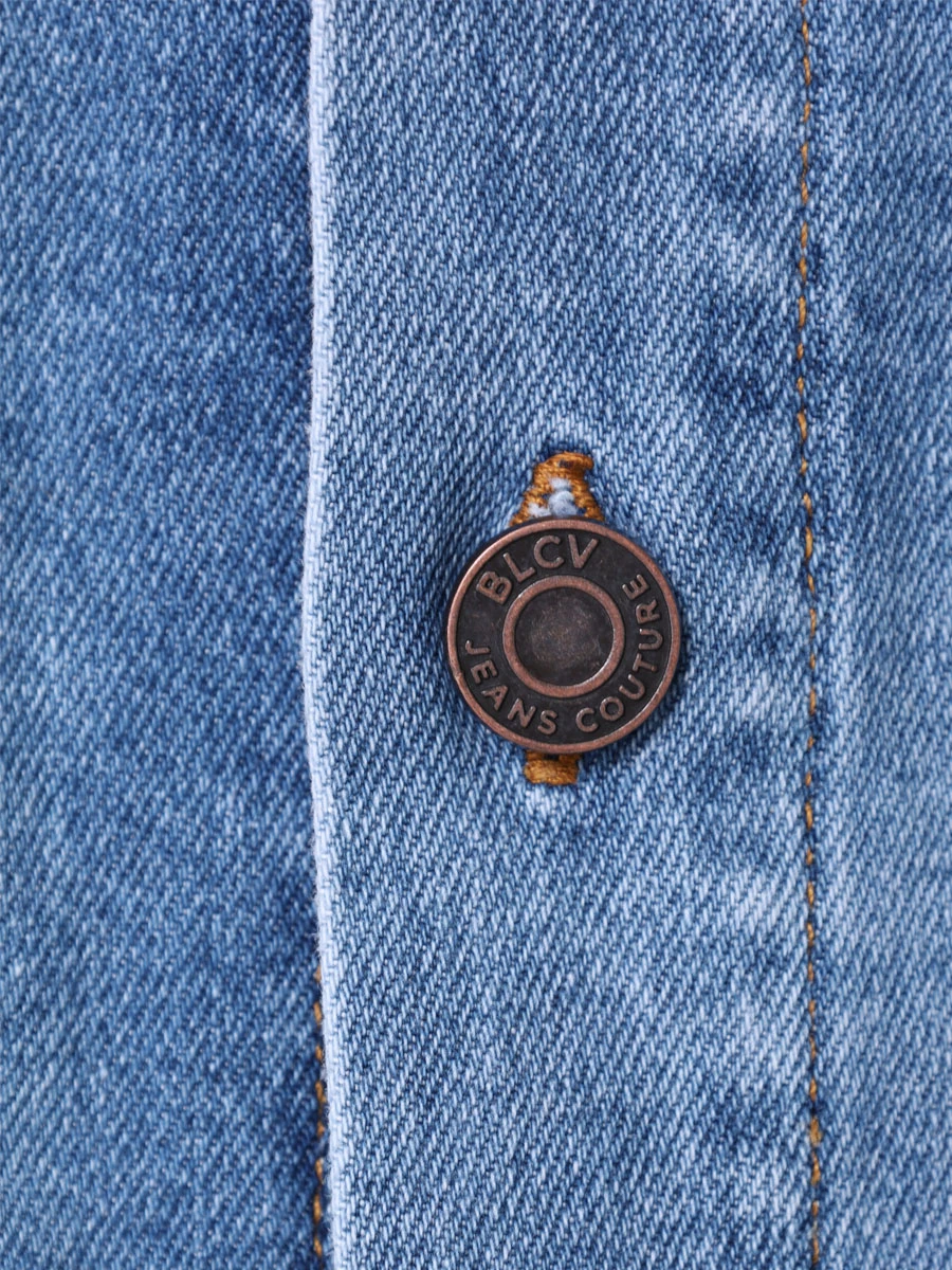 Рубашка джинсовая BLCV Hallstrom Vintage, размер 44, цвет голубой - фото 6