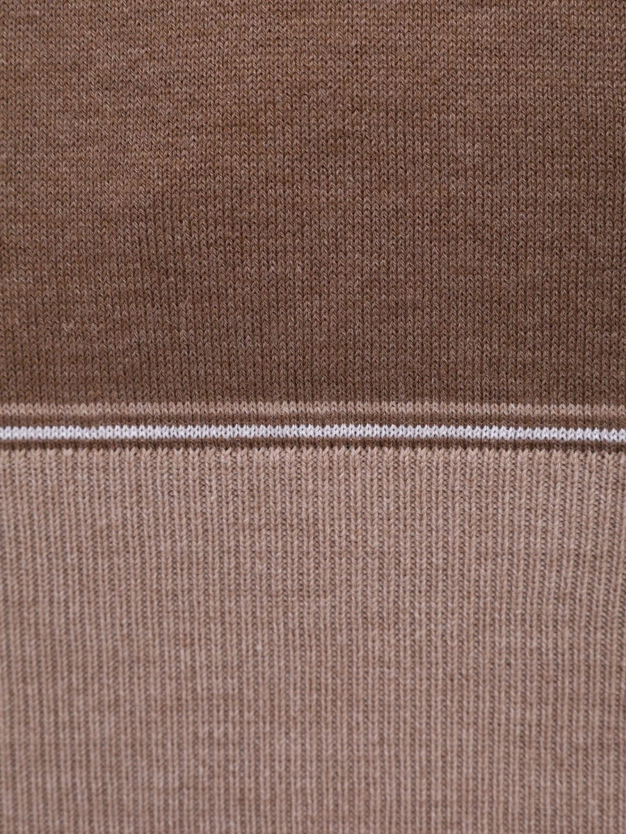 Поло хлопковое BERTOLO LUXURY MENSWEAR 902332/00243/196 Коричневый  Фото 6