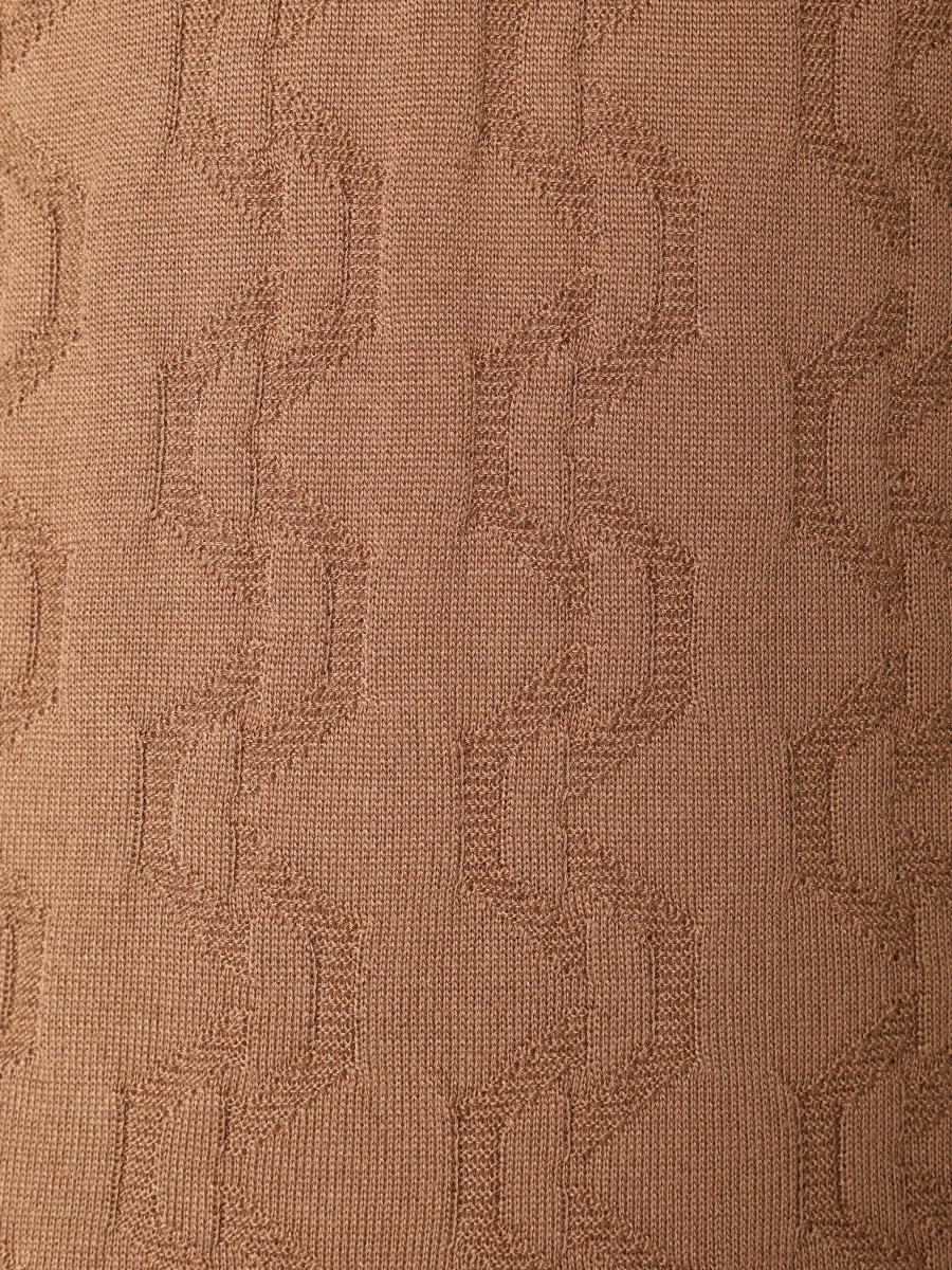 Поло шелковое BERTOLO LUXURY MENSWEAR 902335/002425/353 Коричневый  Фото 6