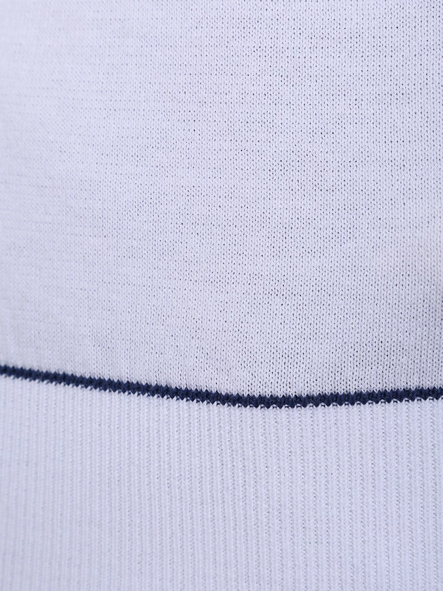 Футболка хлопковая BERTOLO LUXURY MENSWEAR 902204/002056/5245 Белый  Фото 6