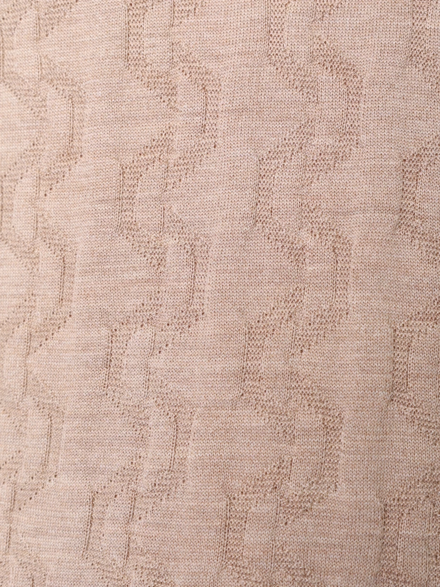 Поло шелковое BERTOLO LUXURY MENSWEAR 902335/002425/741 Бежевый  Фото 6