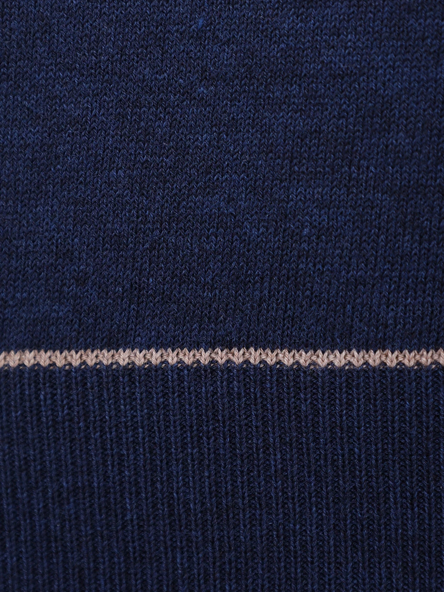 Футболка хлопковая BERTOLO LUXURY MENSWEAR 902204/002056/998 Синий  Фото 6