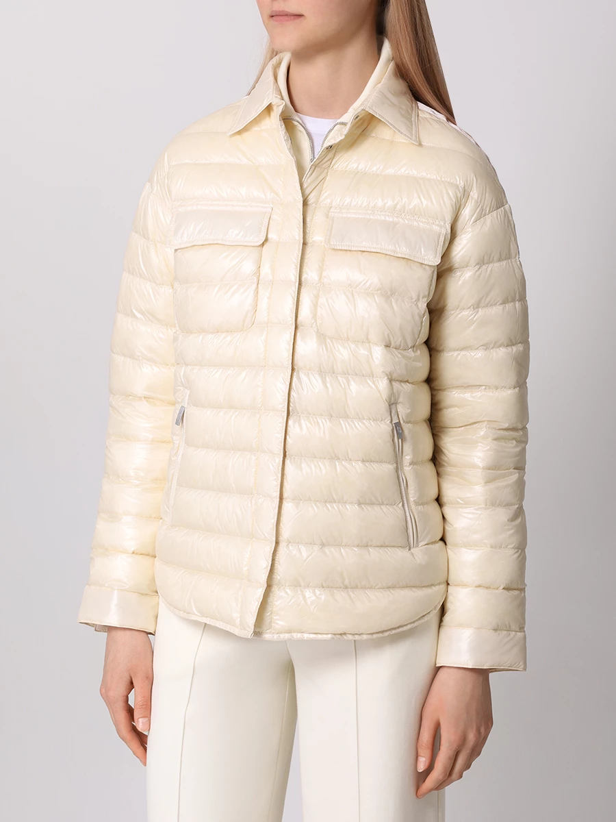 Пуховик стеганый PARAJUMPERS 24SM-PWPUMH32 PETRONEL/775 Кремовый  Фото 4