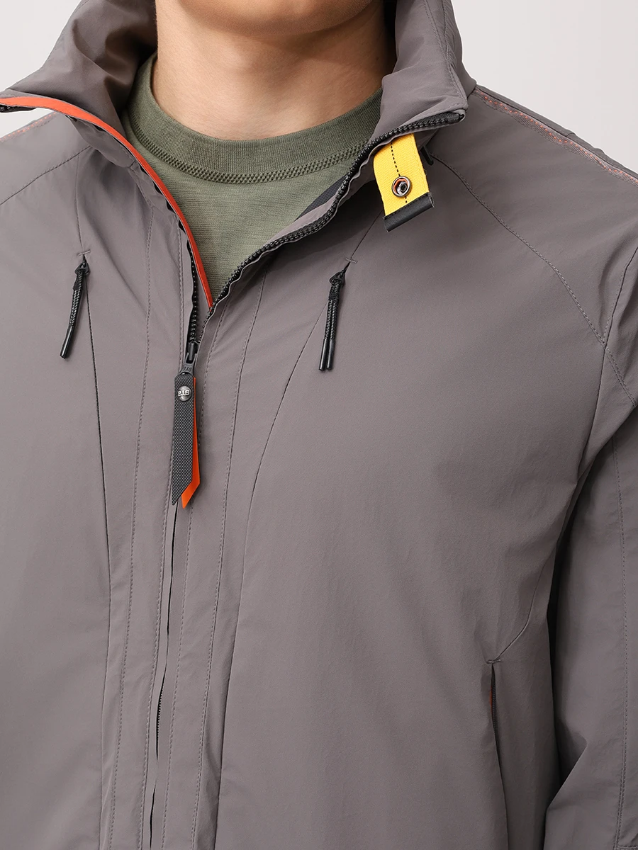 Ветровка однотонная PARAJUMPERS 24SM-PMJKXE01 BISTRO/767 Серый  Фото 5