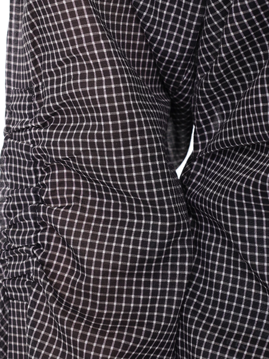 Рубашка хлопковая JULI TOO Cotton, размер 36, цвет черный - фото 5