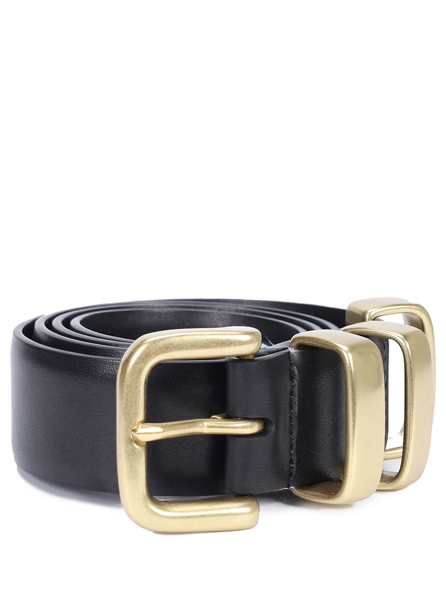 Ремень кожаный JULI TOO Belt#1, размер 80, цвет черный