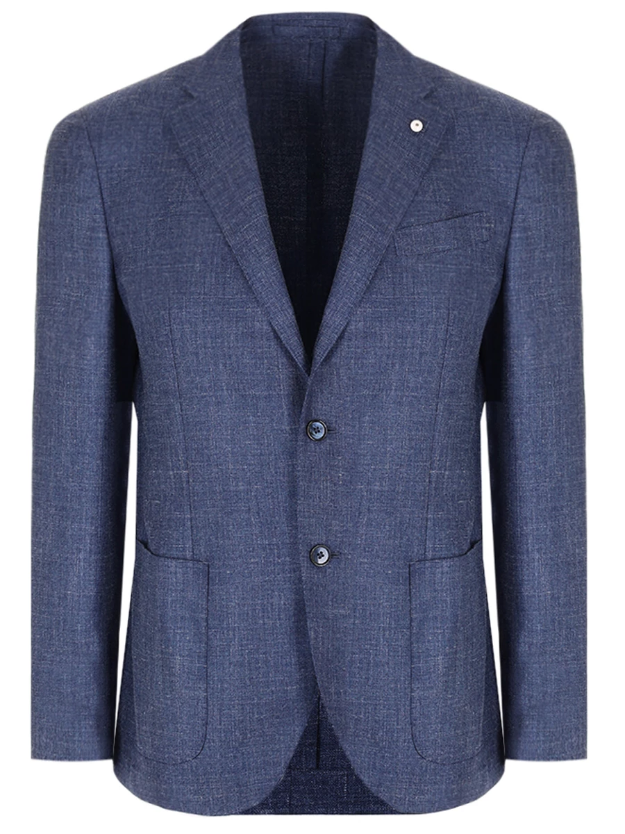 Пиджак шерстяной L.B.M. 1911 42052/4/2652, размер 50, цвет синий