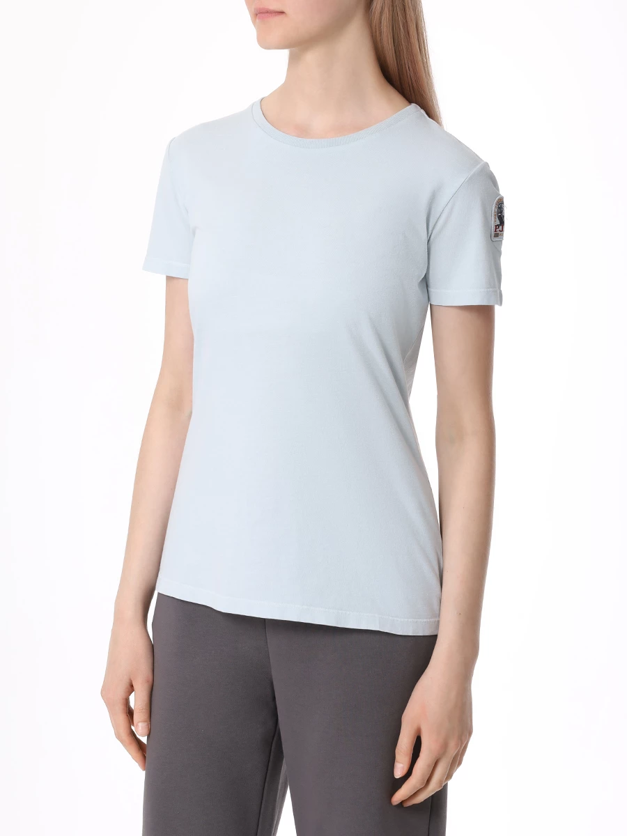 

Футболка хлопковая, Голубой, 24SM-PWTSBT31 BASIC TEE/252