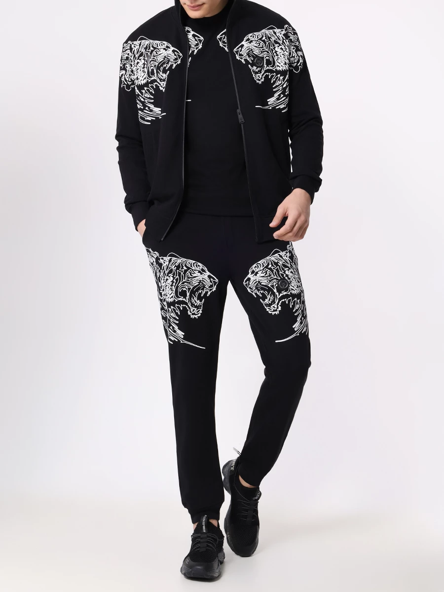 Костюм хлопковый PLEIN SPORT MJB3201/MJT2226 02 Черный  Фото 2