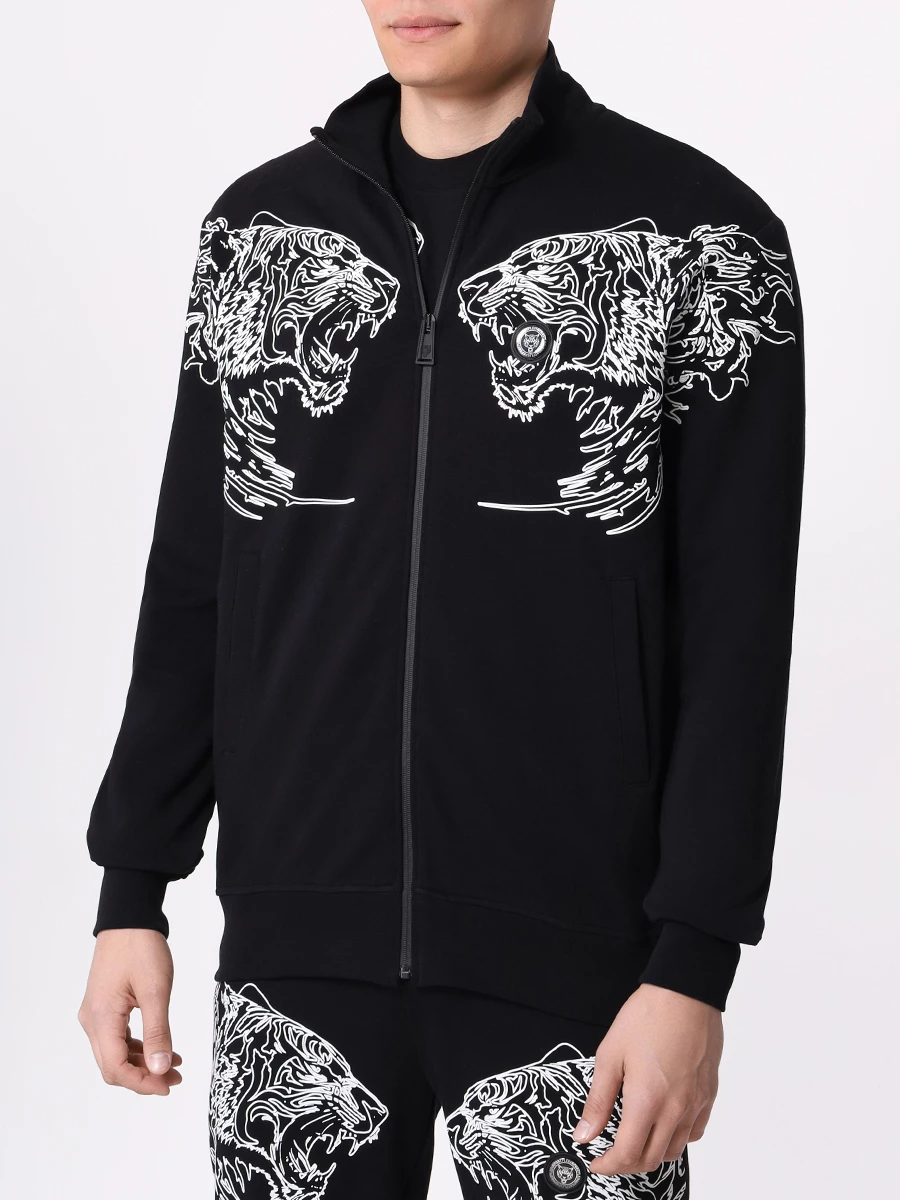 Костюм хлопковый PLEIN SPORT MJB3201/MJT2226 02 Черный  Фото 4