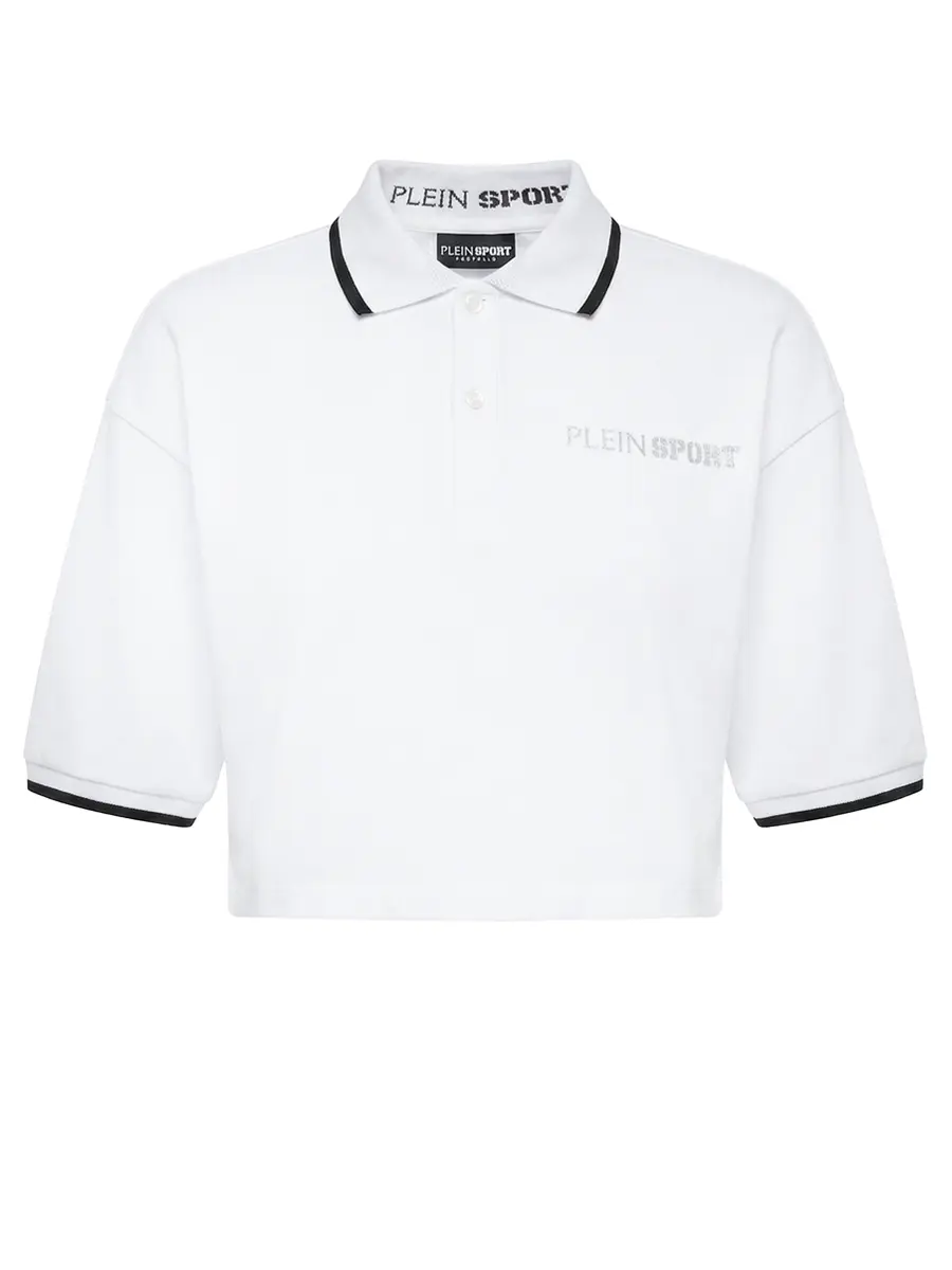 Поло хлопковое PLEIN SPORT WTK3210/01 Белый 