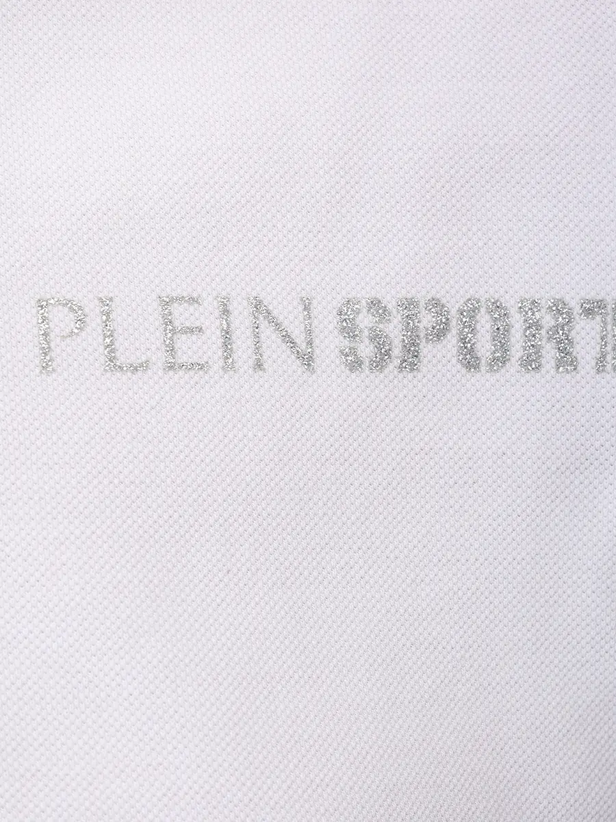 Поло хлопковое PLEIN SPORT WTK3210/01 Белый  Фото 6