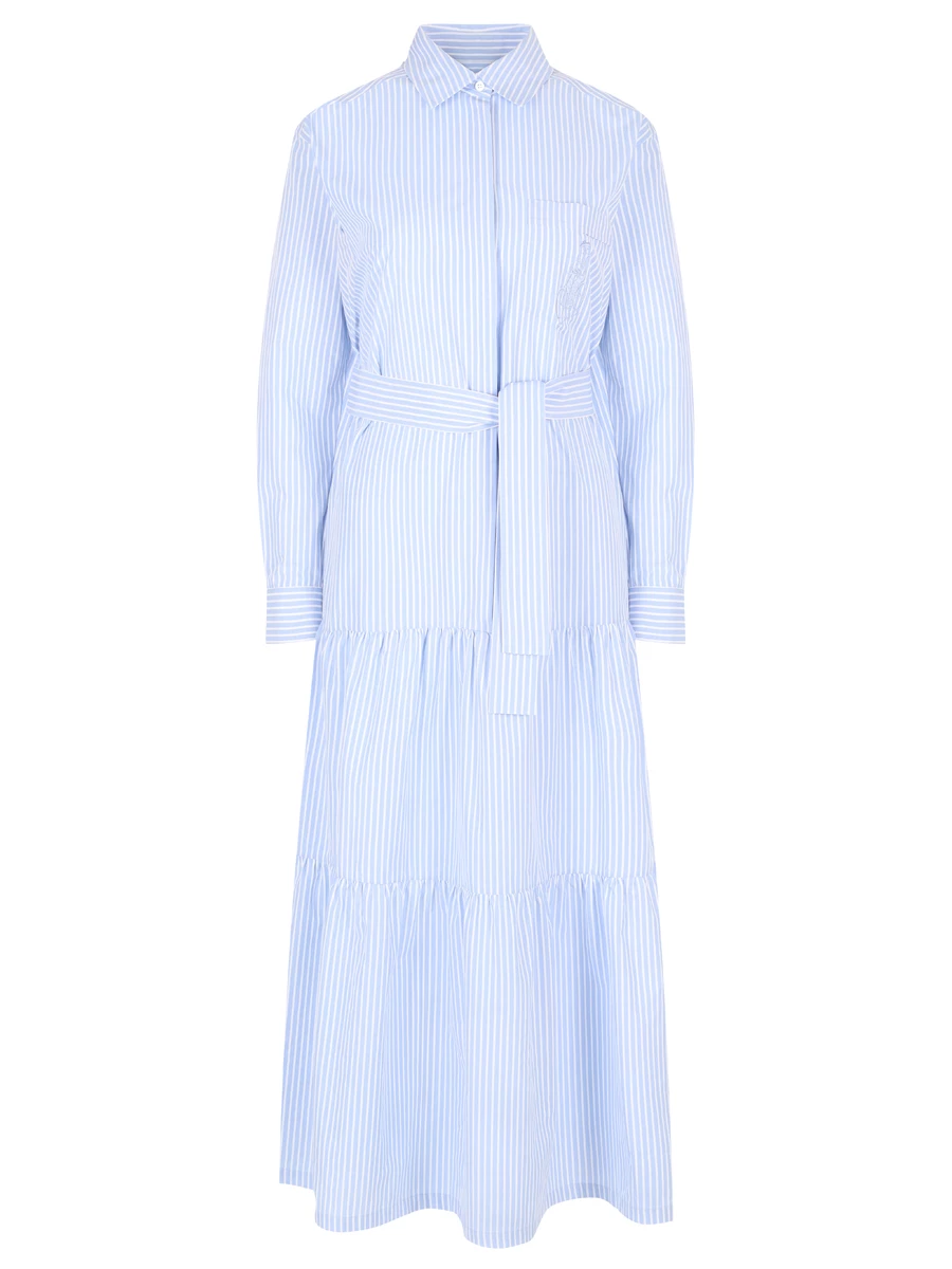 Платье в полоску SHATU SH3424_1009, размер 46, цвет голубой