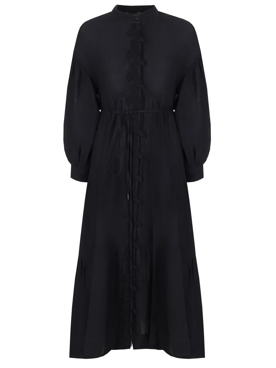 Платье хлопковое RE VERA 24-21-1309 389, размер 42, цвет черный