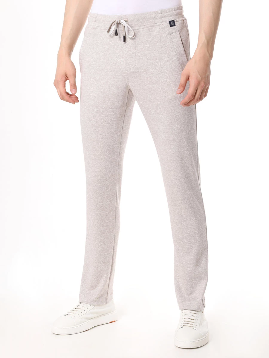 Костюм из хлопка и льна CAPOBIANCO 16M404/16M705.GU00.NATURAL Бежевый  Фото 7