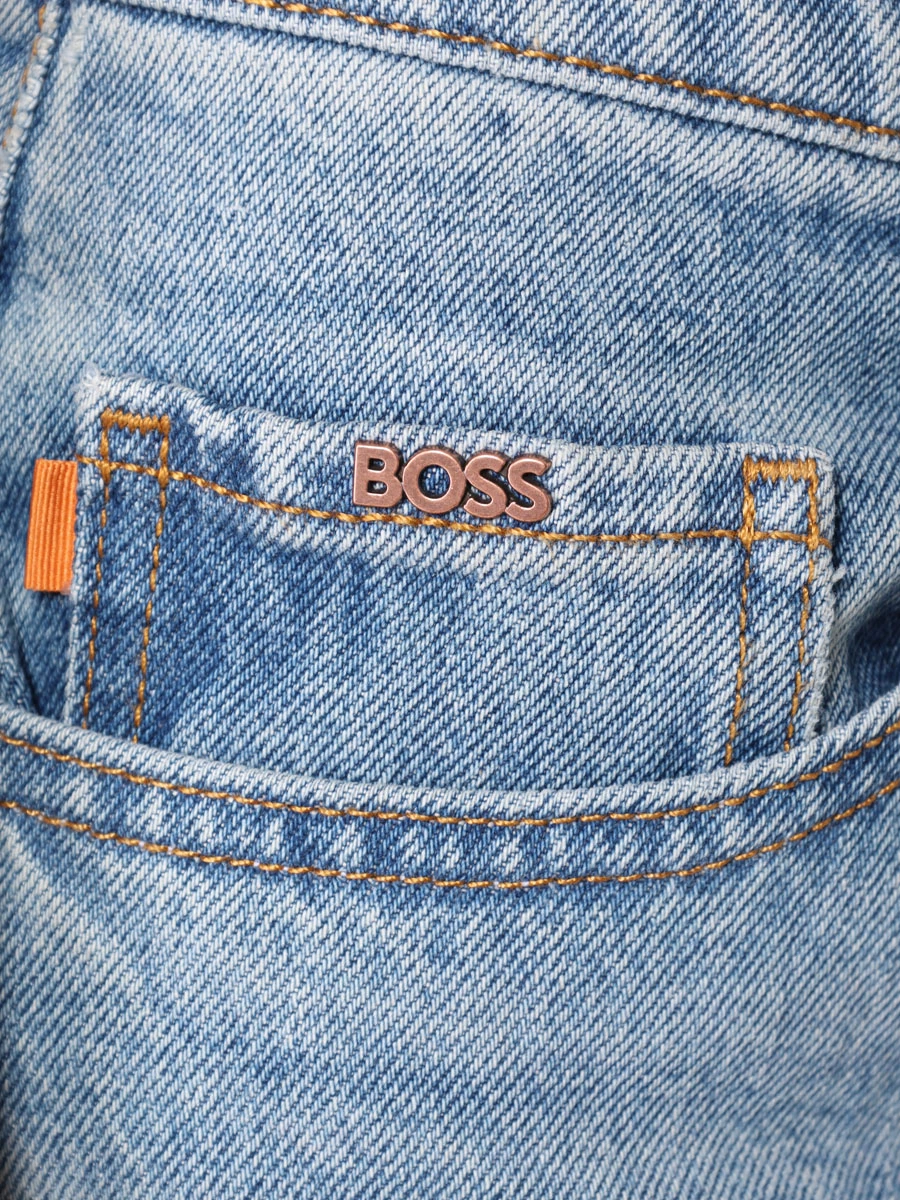 Джинсы хлопковые BOSS 50514837/491 Голубой  Фото 6