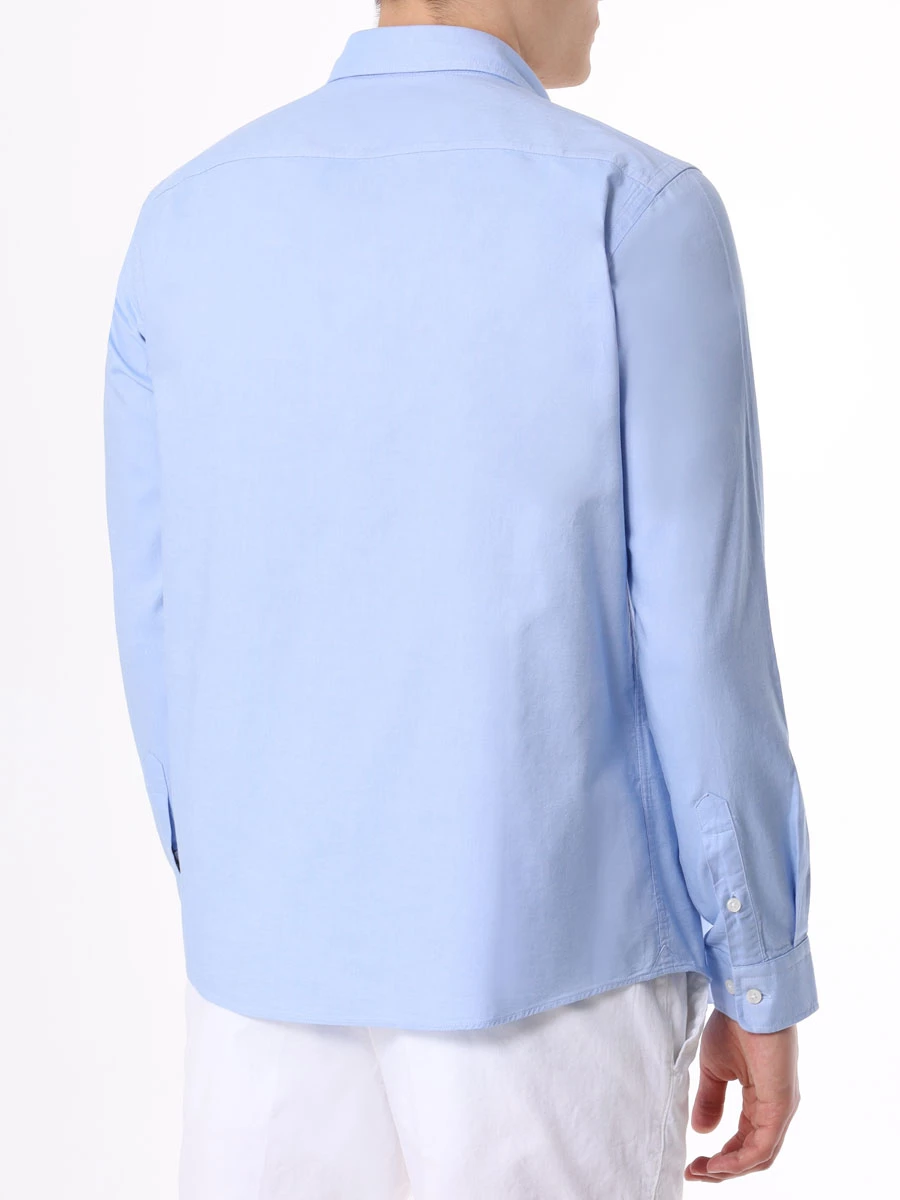 Рубашка Slim Fit хлопковая BOSS 50497391/450, размер 52, цвет голубой 50497391/450 - фото 3