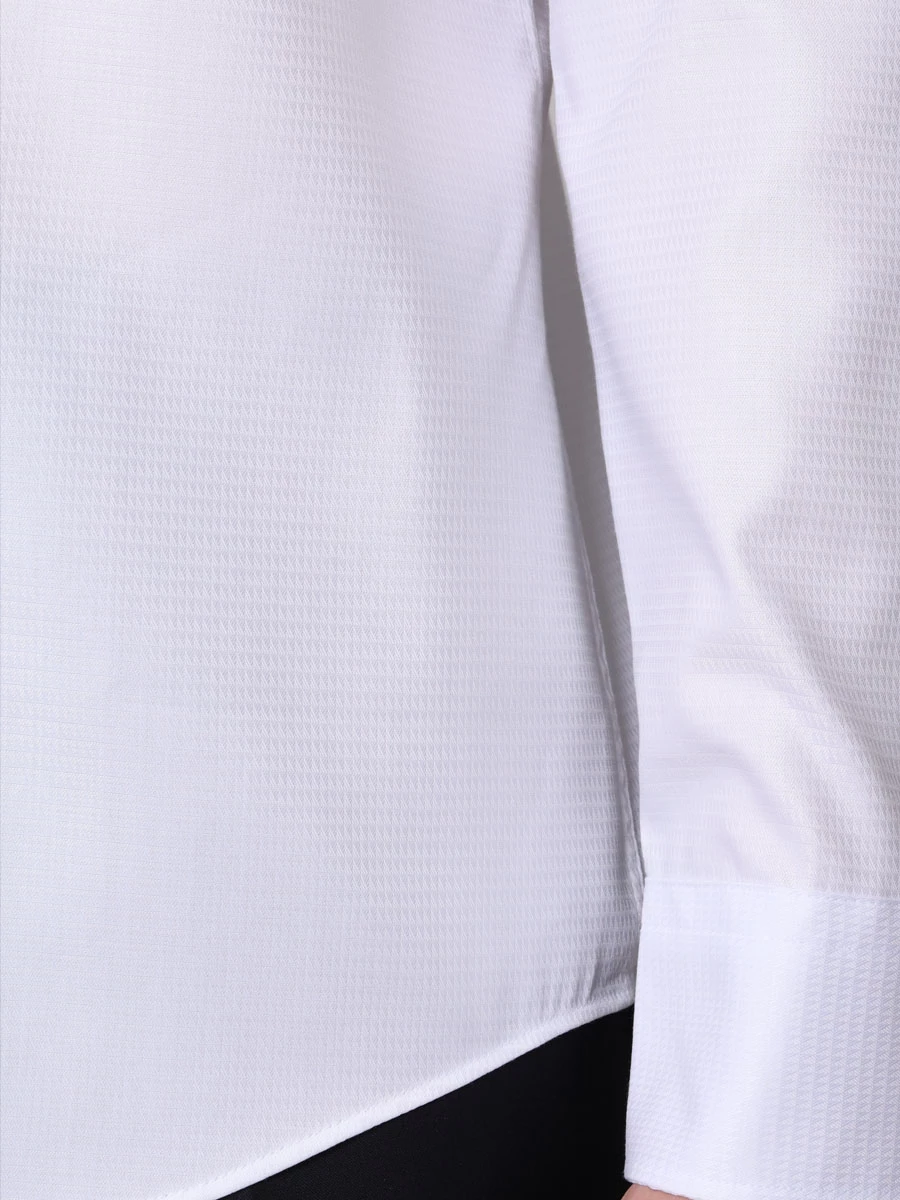 Рубашка Slim Fit BOSS 50502800/100, размер 40, цвет белый 50502800/100 - фото 5