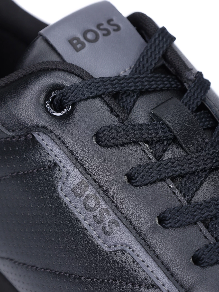 

Кроссовки из экокожи, Черный, 50517382/005