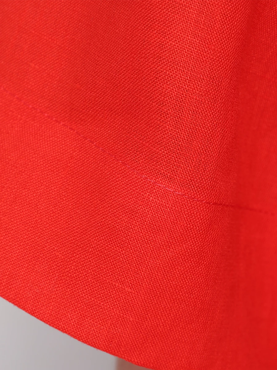 Рубашка льняная LÉAH BC.SH.070.4000.600, размер 40, цвет красный - фото 6