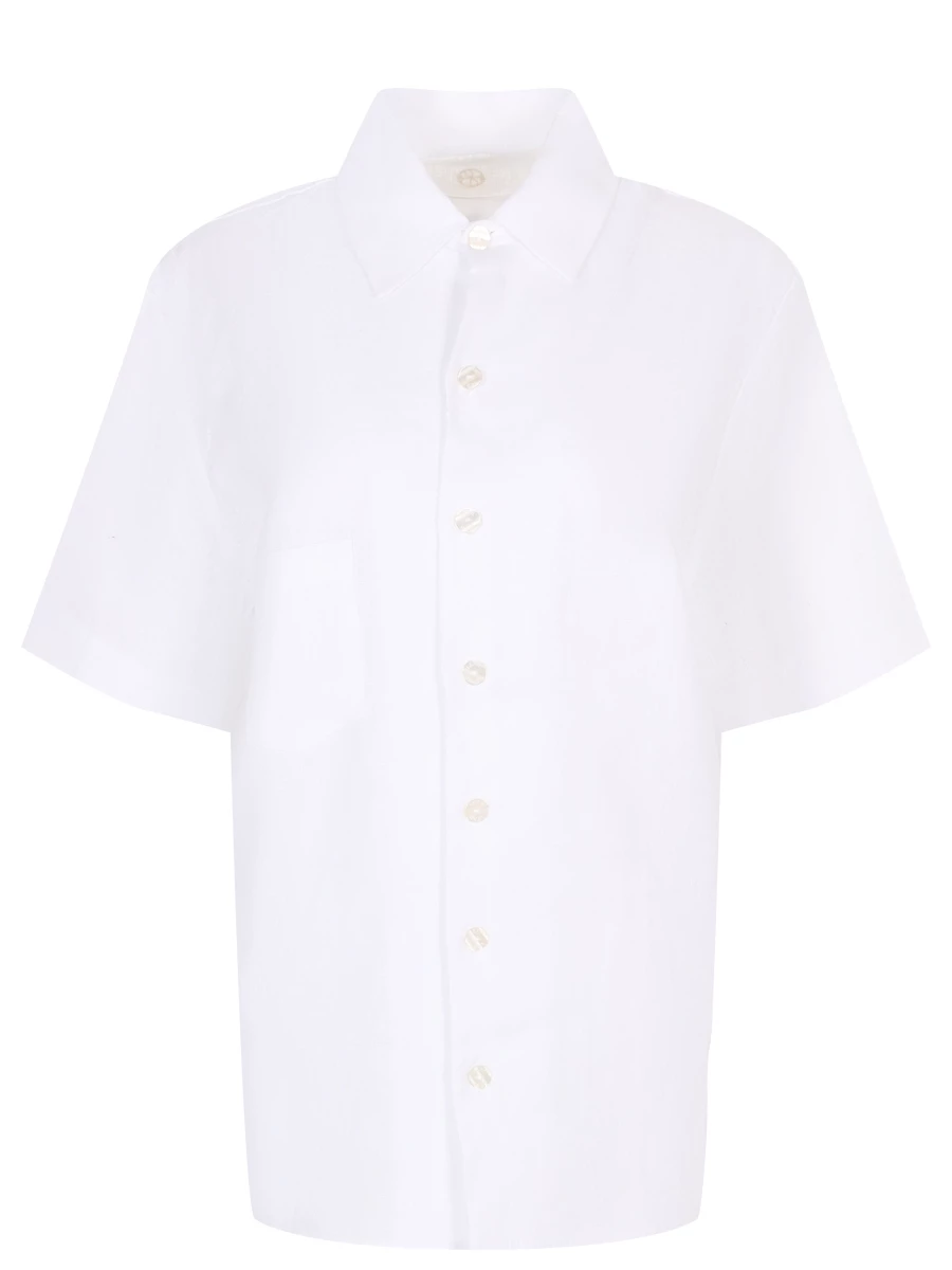 Рубашка льняная LÉAH BC.SH.070.4000.100, размер 40, цвет белый - фото 1