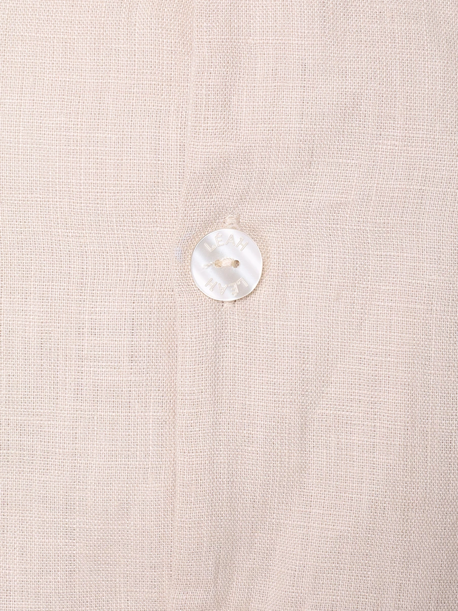 Рубашка льняная LÉAH BC.SH.071.4000.102, размер 40, цвет бежевый - фото 6