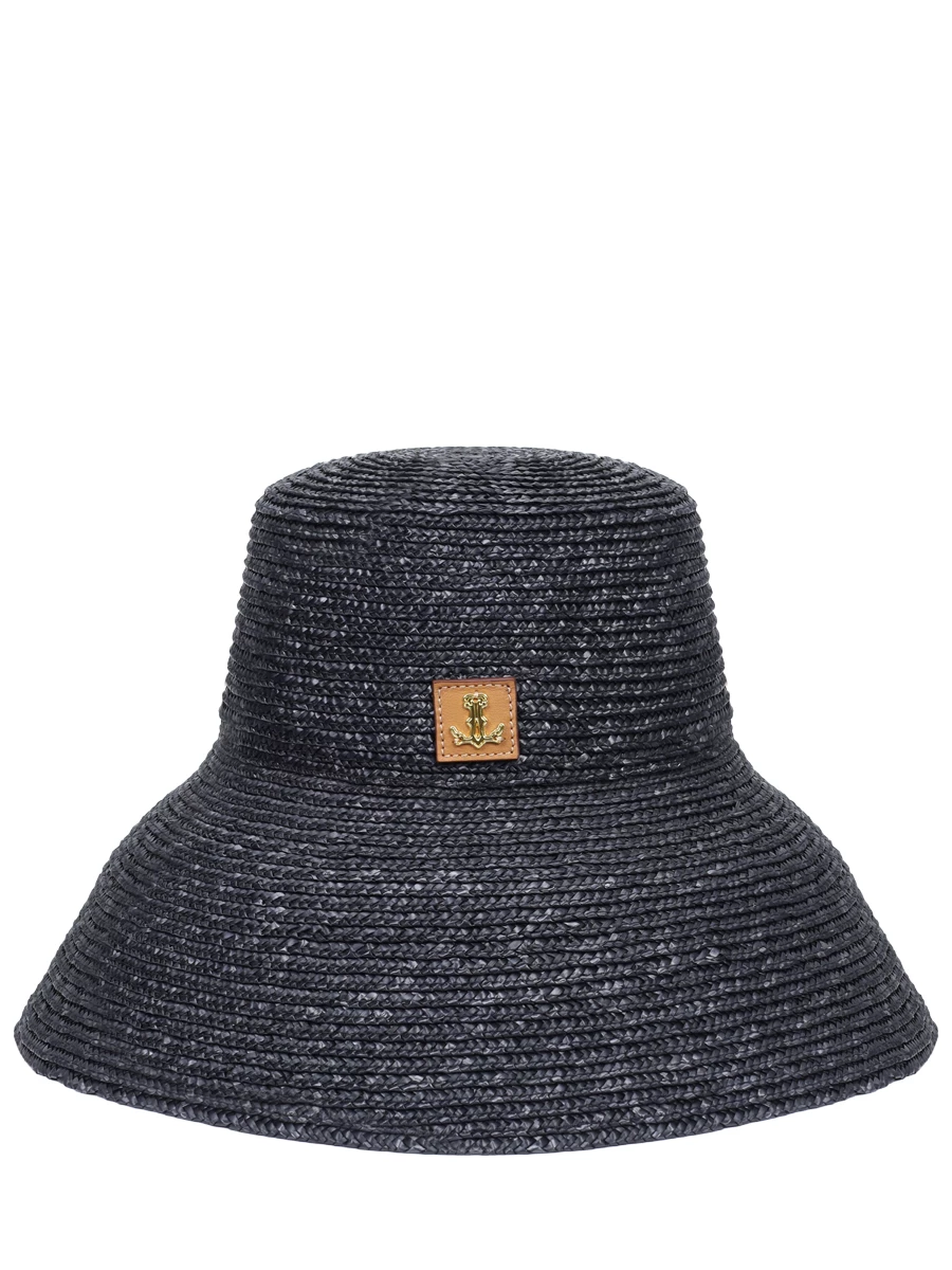 Шляпа соломенная LÉAH BC.HT.038.3100.900, размер Один размер, цвет черный