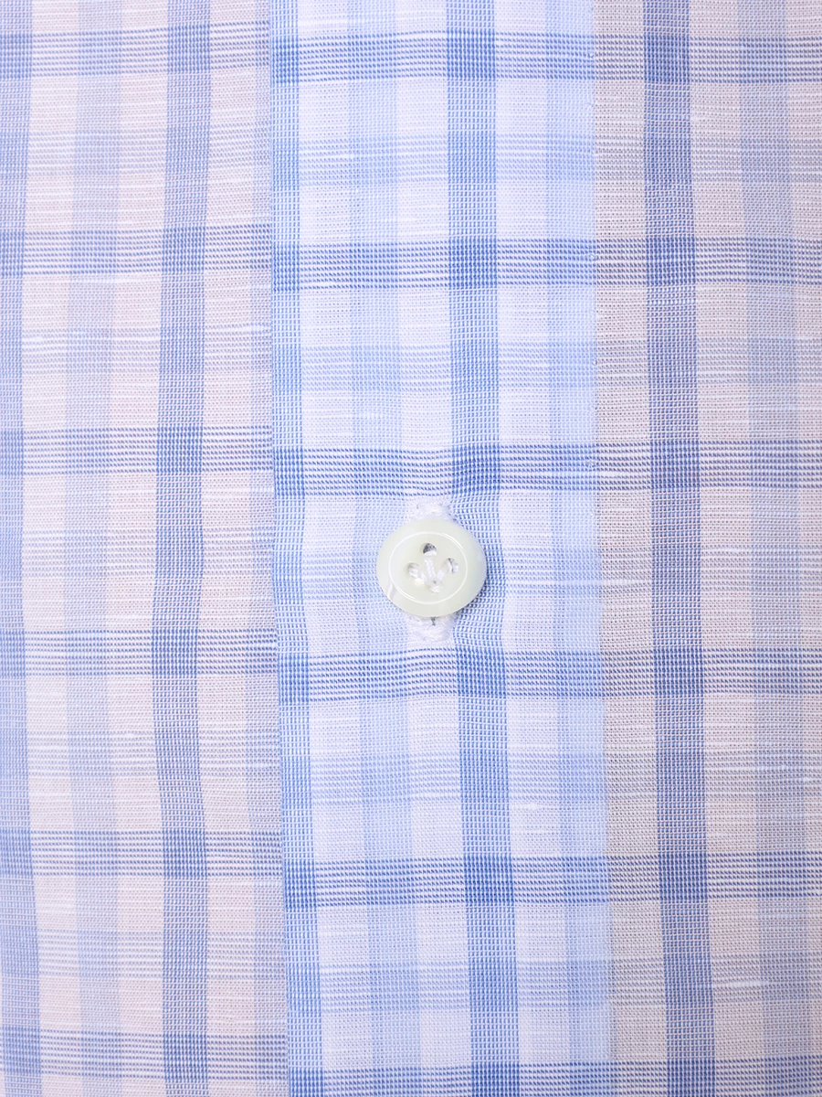 Рубашка Regular Fit хлопковая LUIGI BORRELLI SR54648/AZZURRO, размер 43, цвет голубой SR54648/AZZURRO - фото 6
