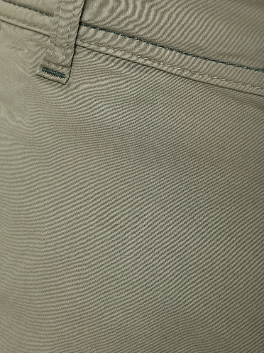 Брюки Regular Fit хлопковые LUIGI BORRELLI PLEBISCITO-CCK6015/VERDE Хаки  Фото 6