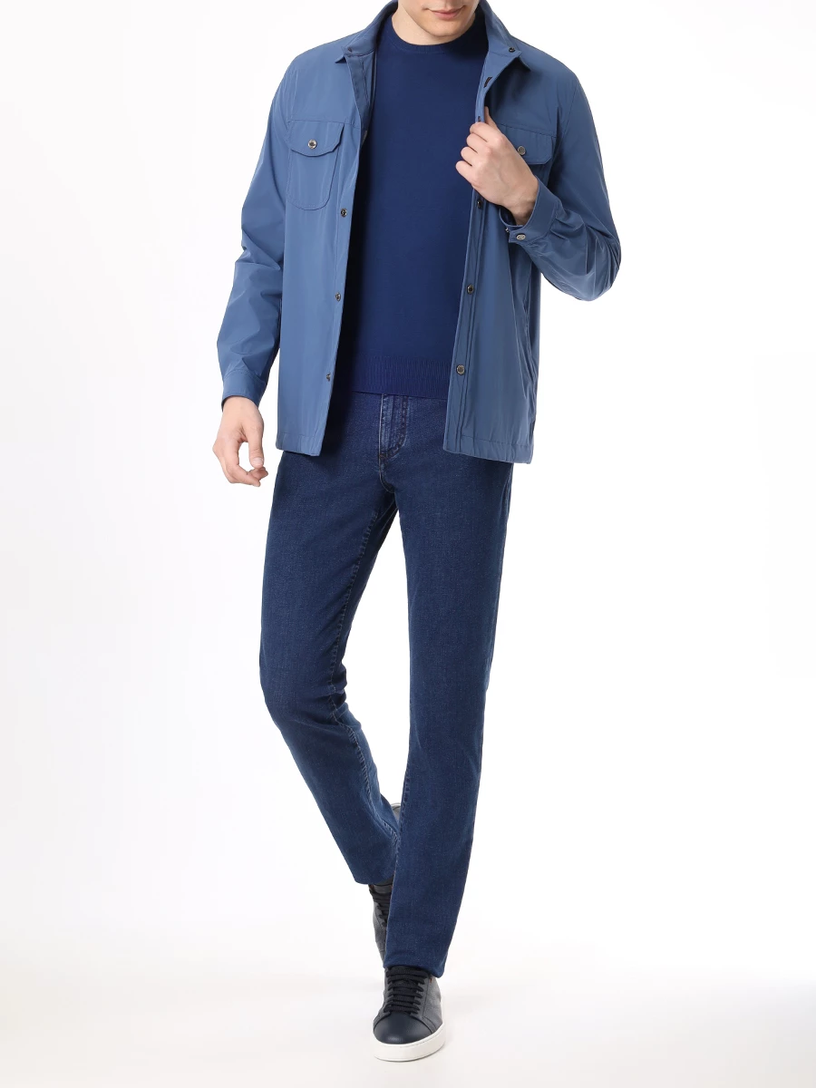 Футболка хлопковая GRAN  SASSO 57136/21810/581 Синий  Фото 2