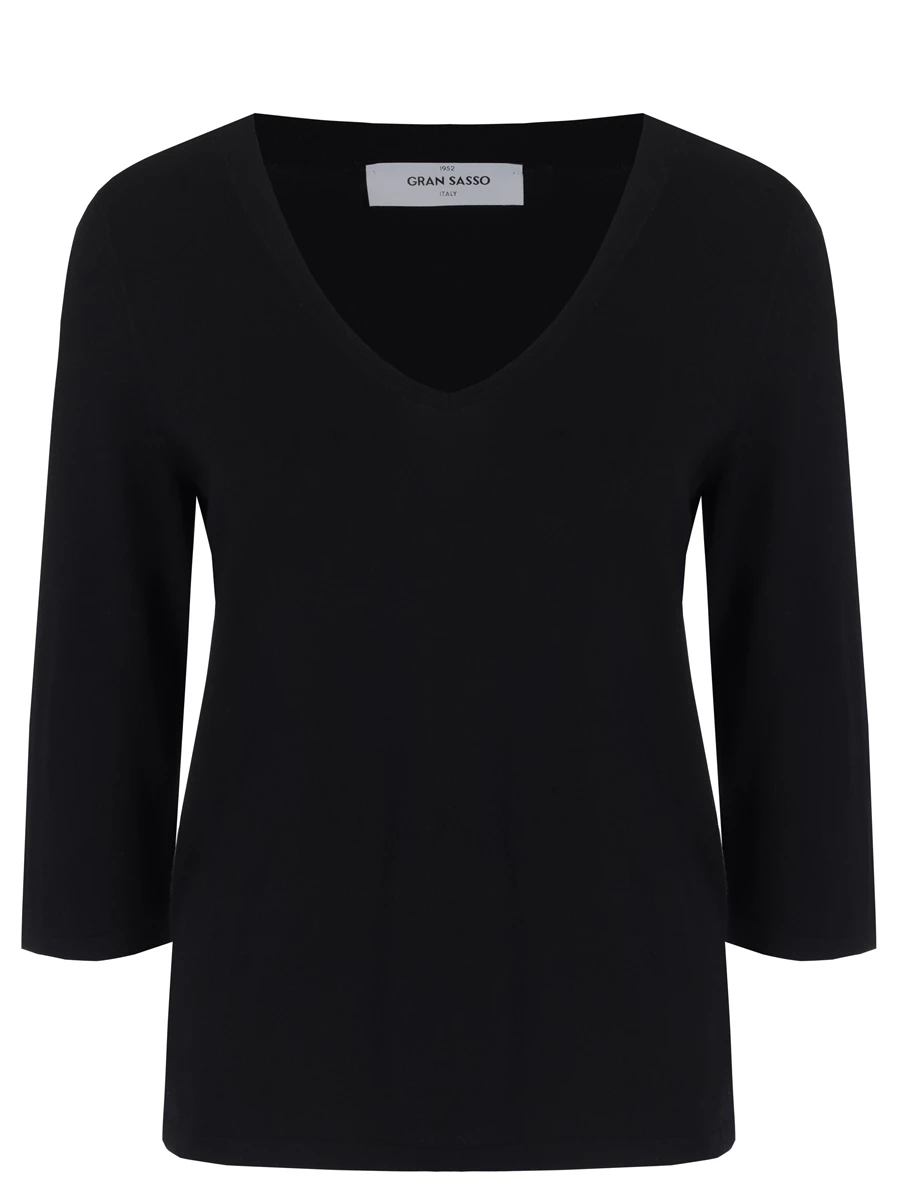 Пуловер из вискозы GRAN  SASSO 57214/24314/099, размер 44, цвет черный