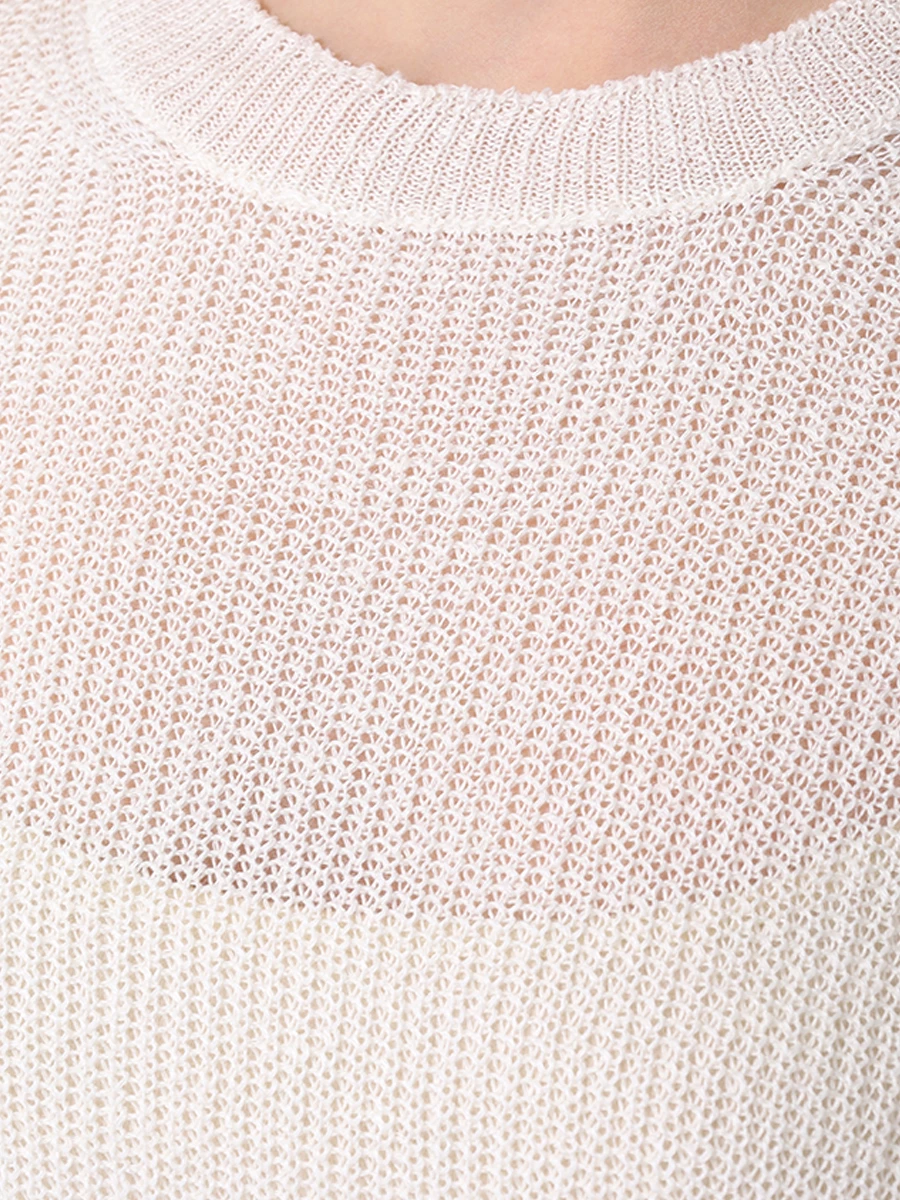 Джемпер льняной GRAN  SASSO 23256/24856/005 Белый  Фото 5