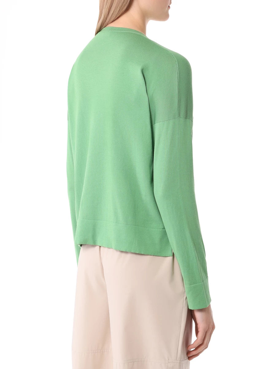 Пуловер хлопковый GRAN  SASSO 57291/14005/461, размер 44, цвет зеленый 57291/14005/461 - фото 3