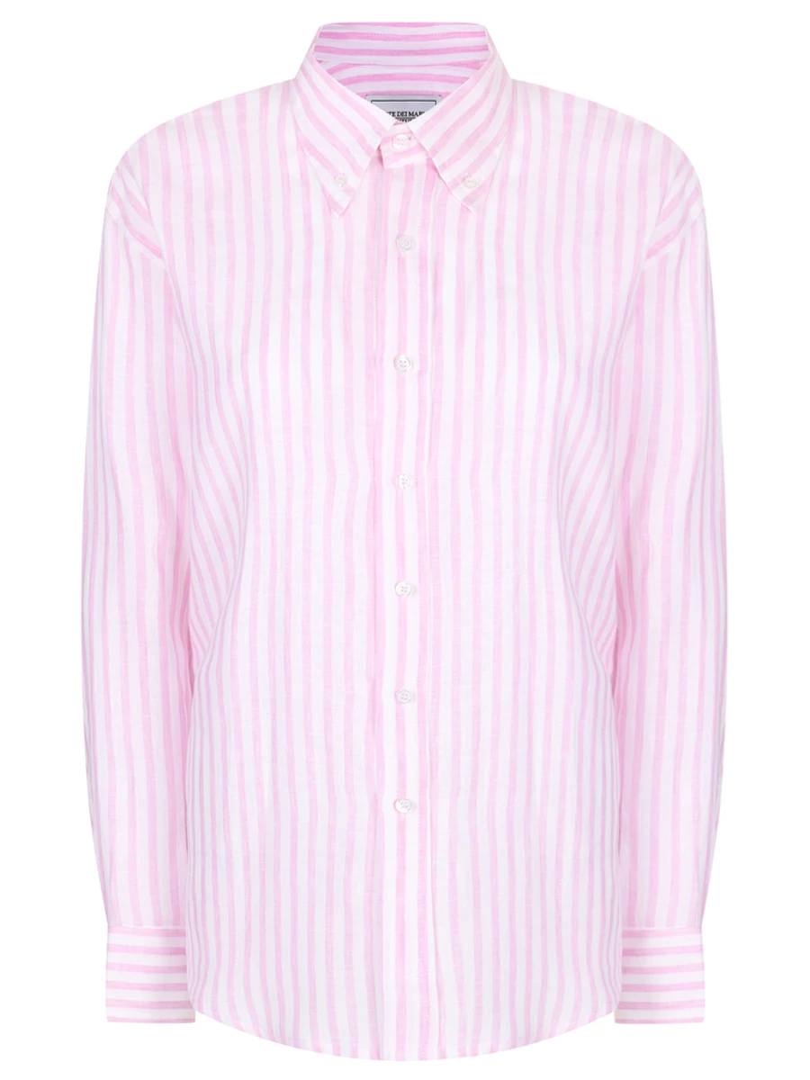 Рубашка льняная FORTE DEI MARMI COUTURE 24SF1102/125, размер 44, цвет розовый