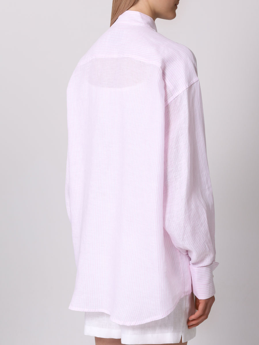 Рубашка льняная FORTE DEI MARMI COUTURE 24SF1105-N, размер 44, цвет розовый - фото 4