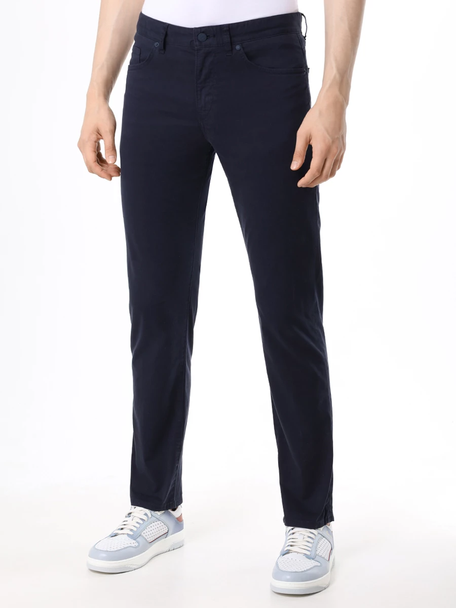 

Брюки Slim Fit хлопковые, Синий, 5050544/404