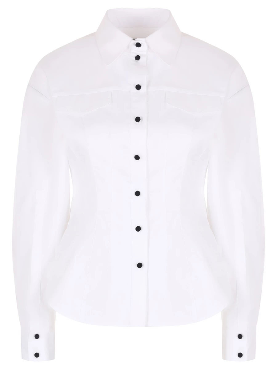 Рубашка хлопковая GOOROO SH009-7000-100, размер 44, цвет белый - фото 1