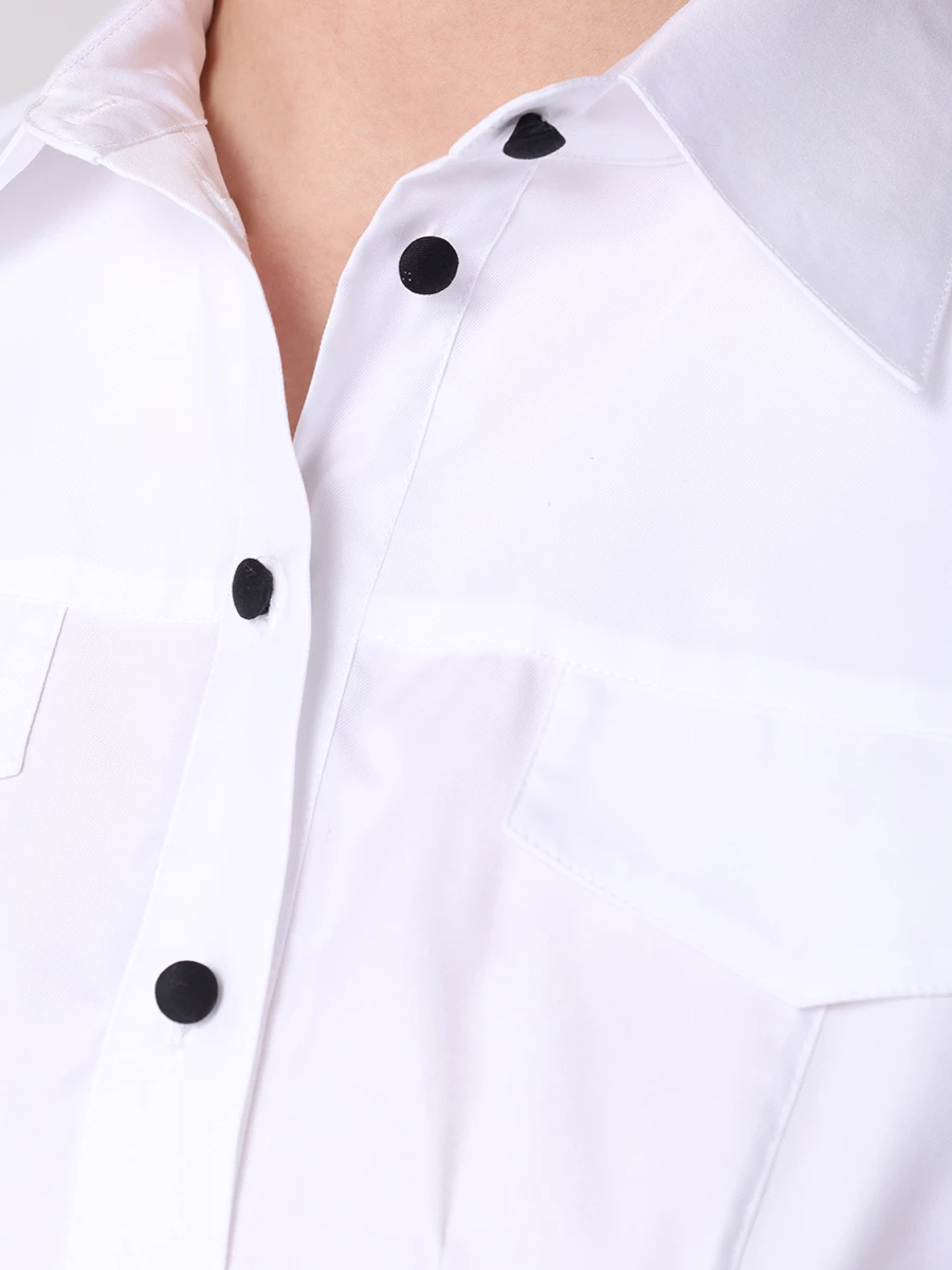 Рубашка хлопковая GOOROO SH009-7000-100, размер 44, цвет белый - фото 5