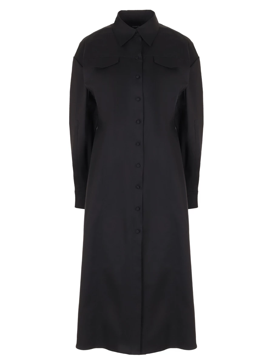 Платье хлопковое GOOROO D032-7002-900, размер 46, цвет черный