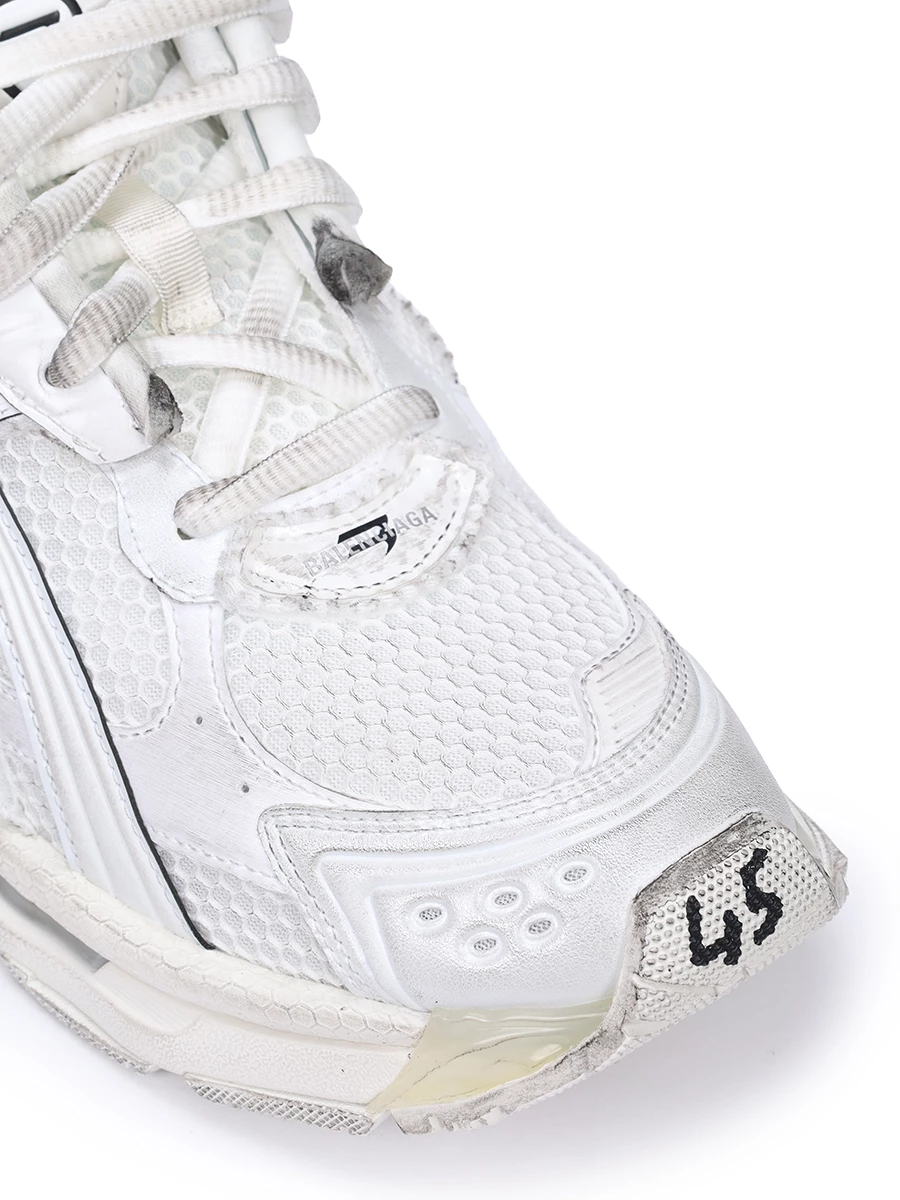 Кроссовки текстильные BALENCIAGA 772774 W3RMU 9000 Белый  Фото 5