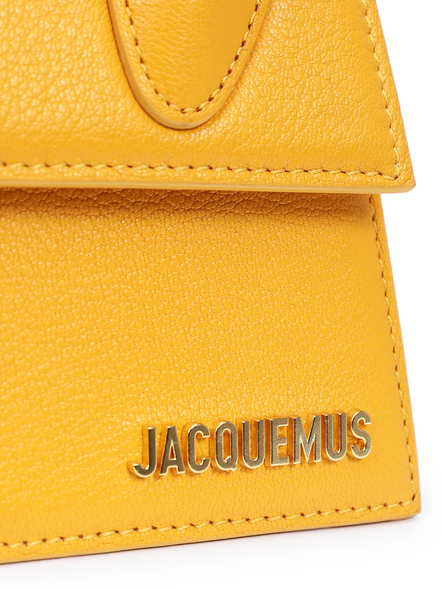 Сумка кожаная Le Chiquito JACQUEMUS 213BA002 3163 780 Желтый  Фото 5