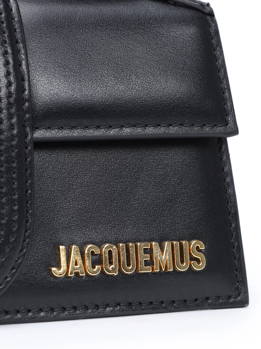 Сумка кожаная Le Bambino JACQUEMUS 213BA006 3000 990 Черный  Фото 5