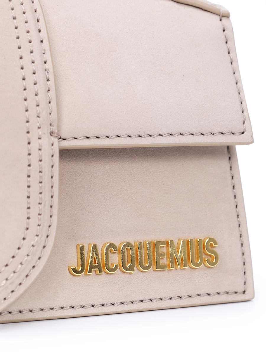 Сумка замшевая Le Bambino JACQUEMUS 213BA006 3066 180 Бежевый  Фото 5