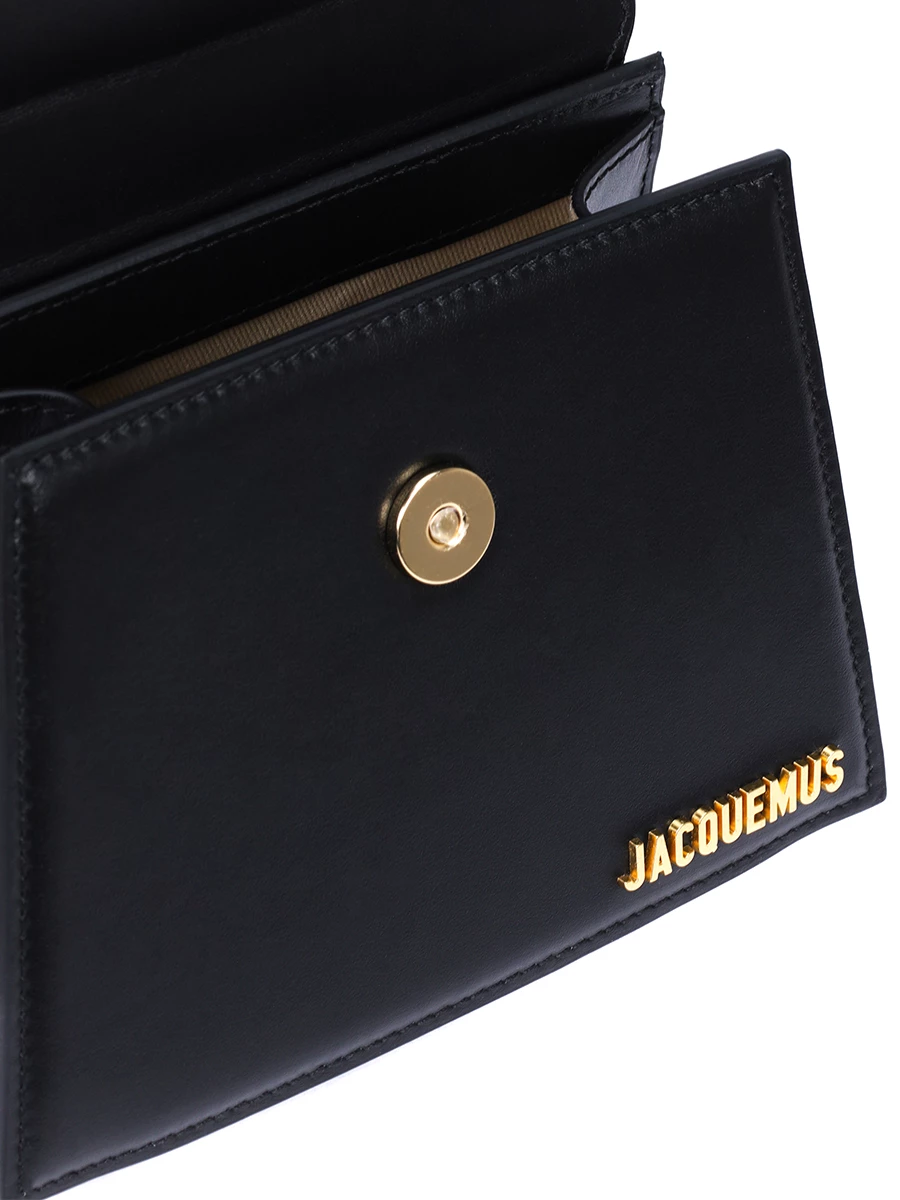 Сумка кожаная Le Chiquito JACQUEMUS 213BA002 3000 990 Черный  Фото 4