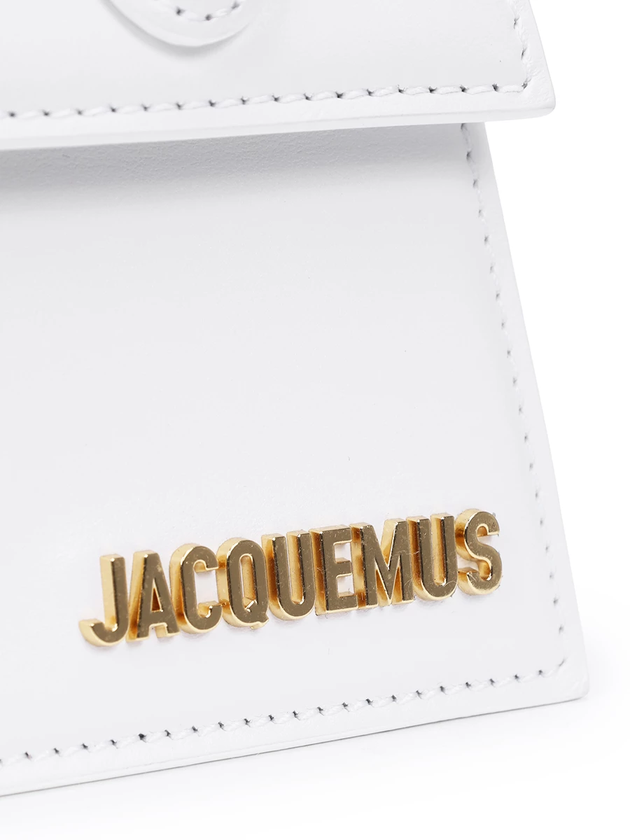 Сумка кожаная Le Chiquito Noeud JACQUEMUS 213BA005 3000 100 Белый  Фото 5