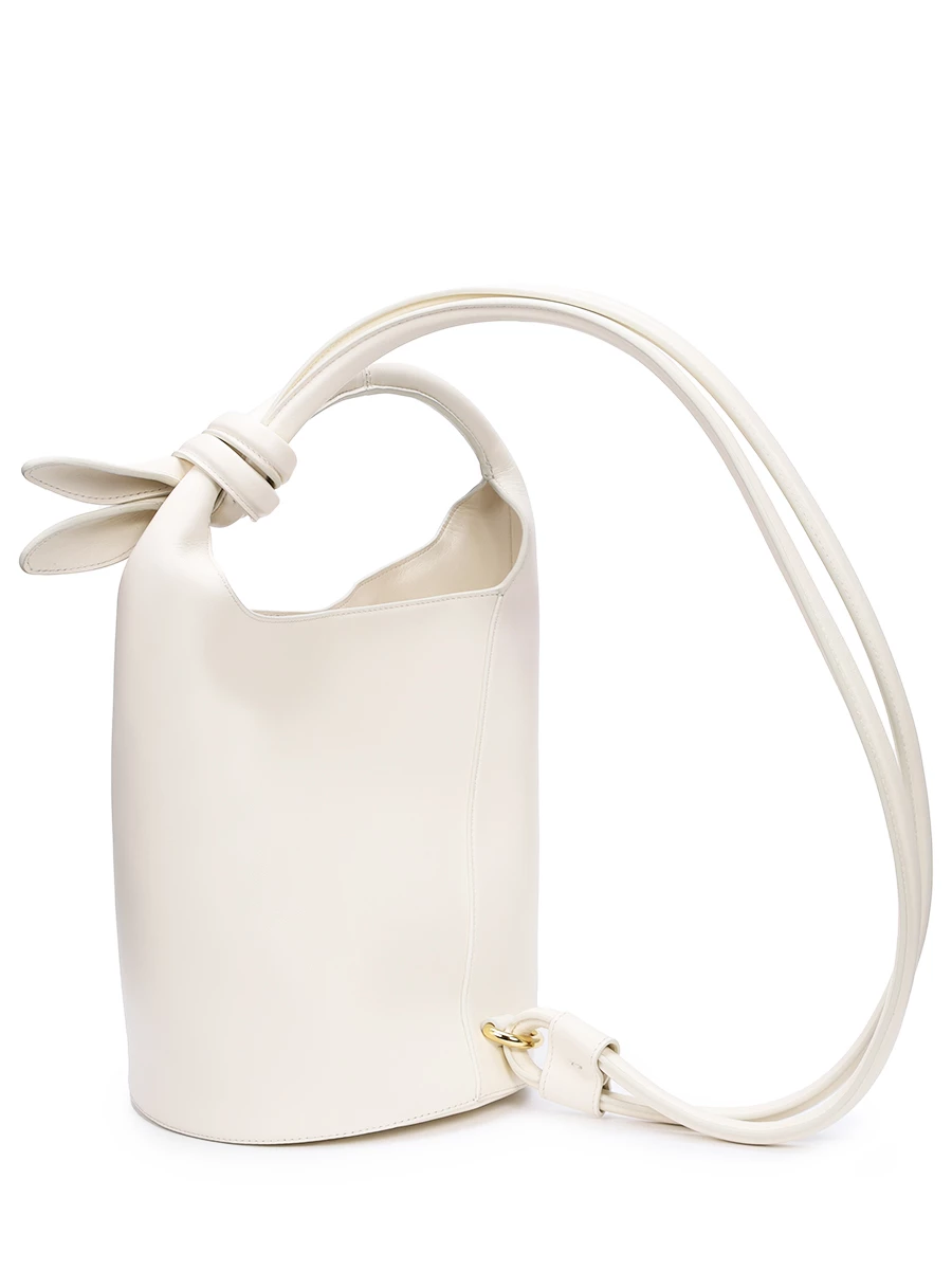 Сумка кожаная Le Petit Tourni JACQUEMUS 245BA366 3173 115 Кремовый  Фото 3