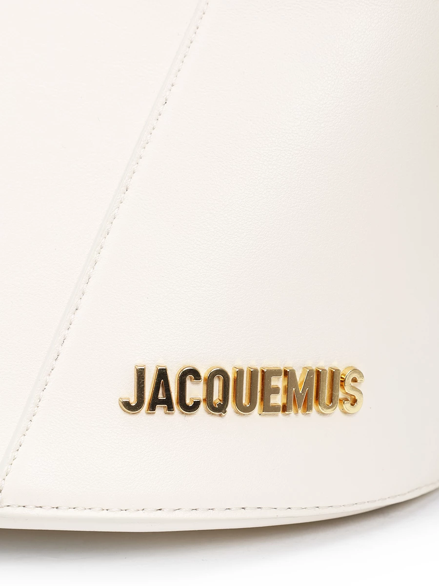 Сумка кожаная Le Petit Tourni JACQUEMUS 245BA366 3173 115 Кремовый  Фото 5