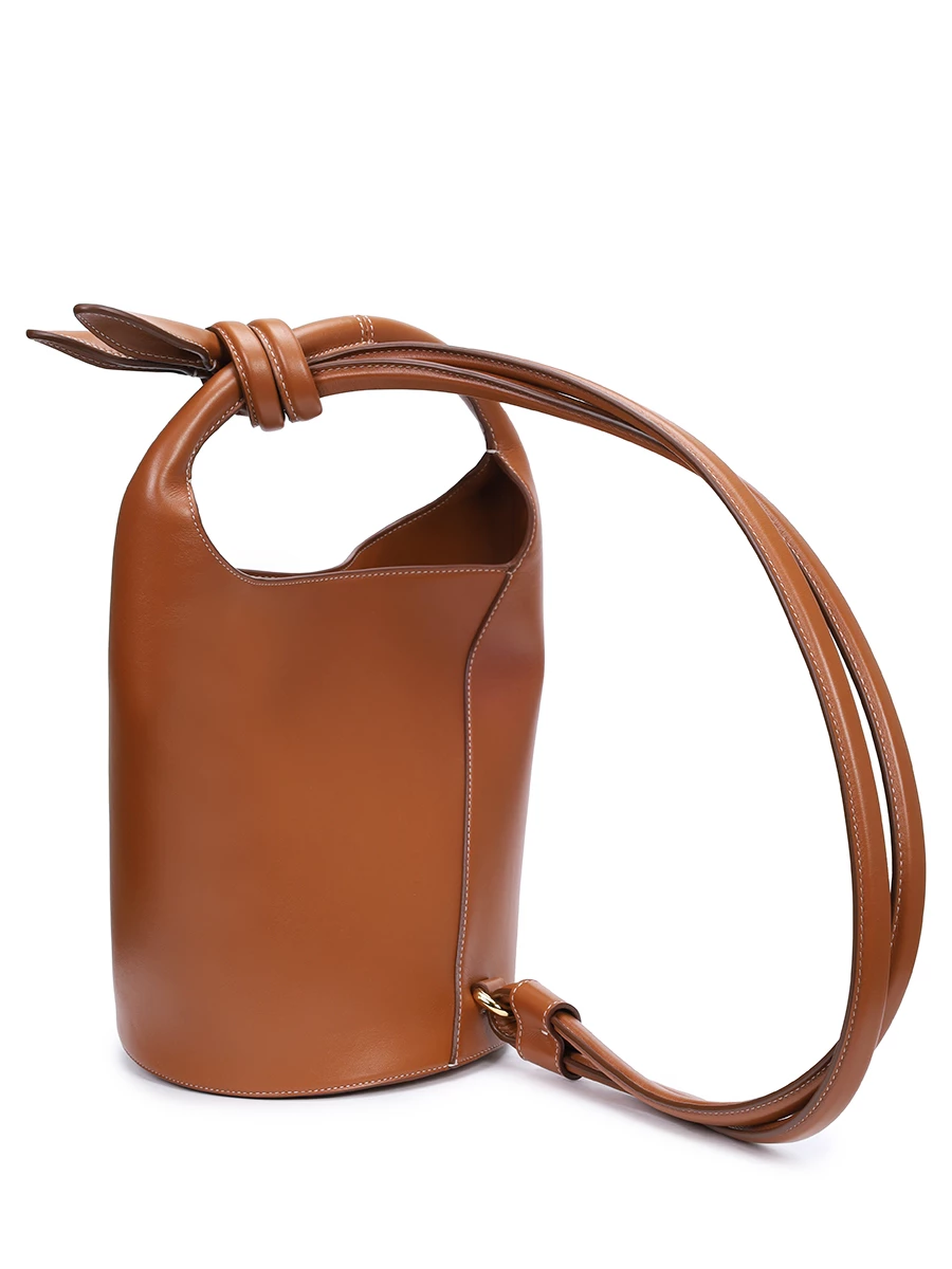 Сумка кожаная Le Petit Tourni JACQUEMUS 245BA366 3173 811 Коричневый  Фото 3
